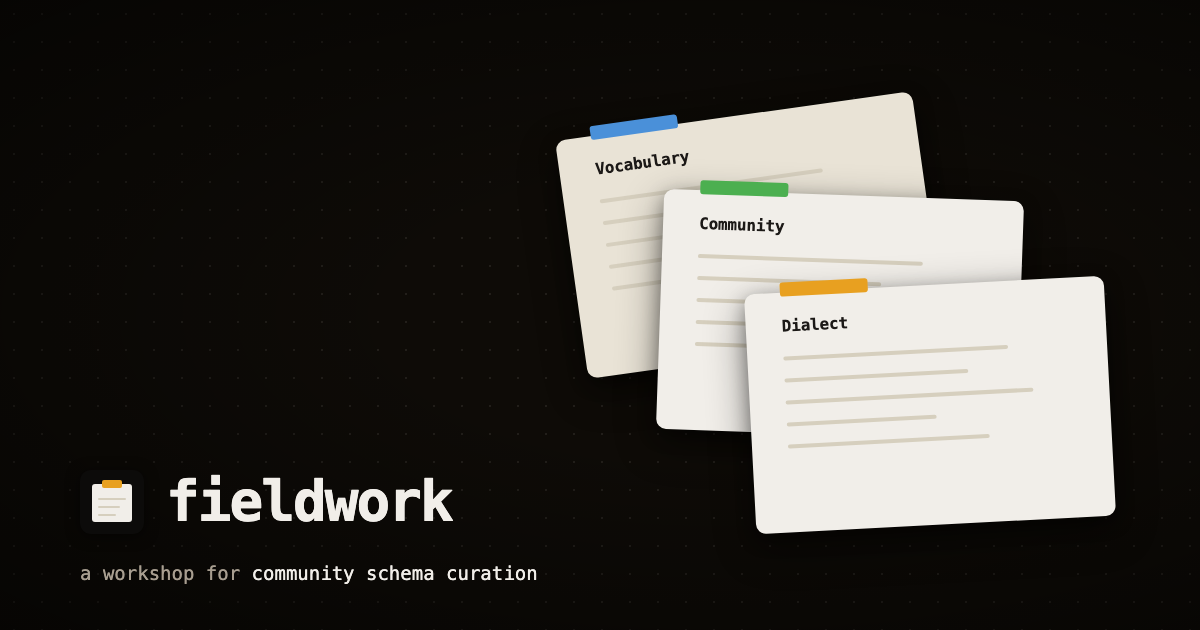 https://idiolect.dev/fieldwork/ social preview image